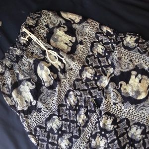 Elephant flowy pants